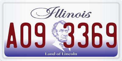 IL license plate A093369