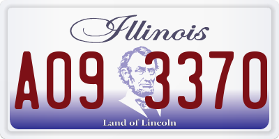 IL license plate A093370