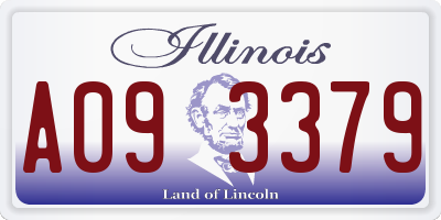 IL license plate A093379