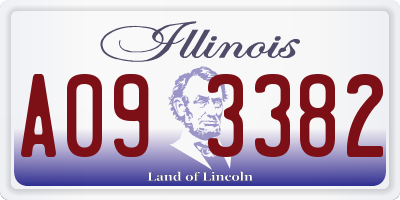 IL license plate A093382