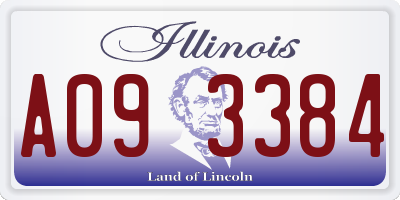 IL license plate A093384