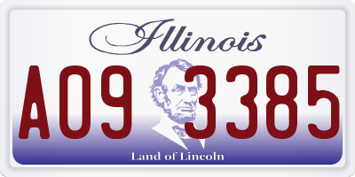 IL license plate A093385