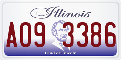 IL license plate A093386