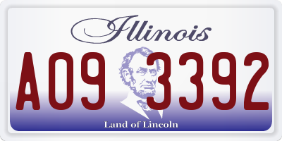 IL license plate A093392