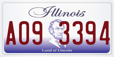 IL license plate A093394