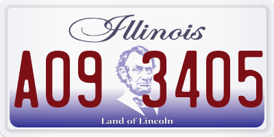 IL license plate A093405