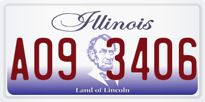IL license plate A093406