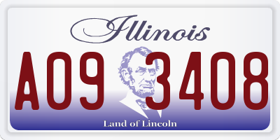 IL license plate A093408