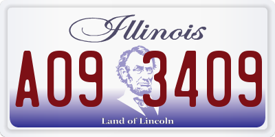 IL license plate A093409