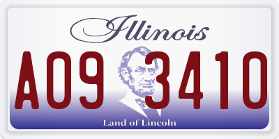 IL license plate A093410