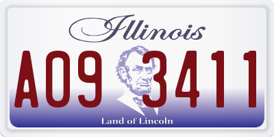 IL license plate A093411
