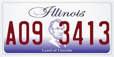 IL license plate A093413