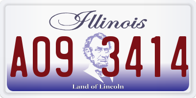 IL license plate A093414