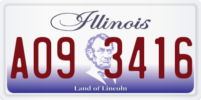 IL license plate A093416