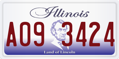 IL license plate A093424