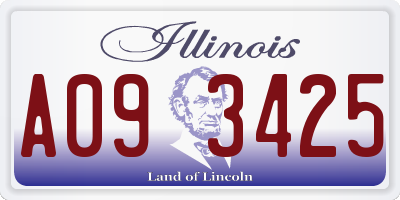 IL license plate A093425