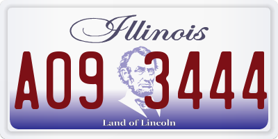 IL license plate A093444