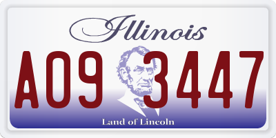 IL license plate A093447