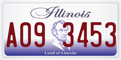 IL license plate A093453