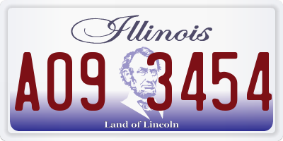 IL license plate A093454