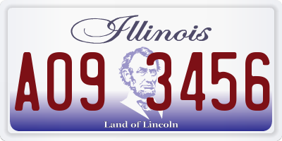 IL license plate A093456