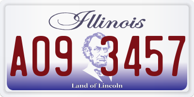 IL license plate A093457