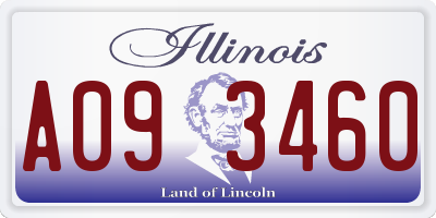 IL license plate A093460