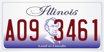 IL license plate A093461