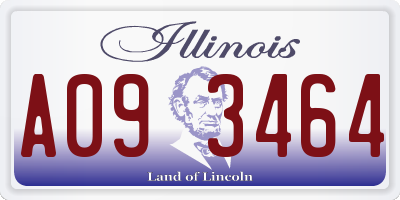 IL license plate A093464