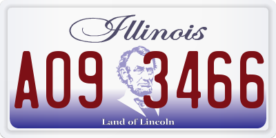 IL license plate A093466
