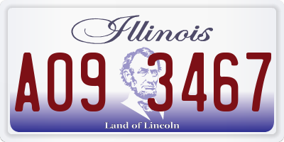 IL license plate A093467