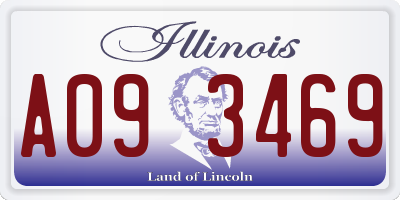 IL license plate A093469