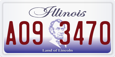 IL license plate A093470