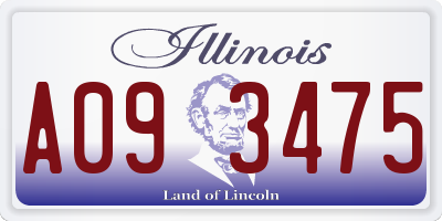 IL license plate A093475