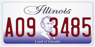 IL license plate A093485
