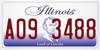 IL license plate A093488