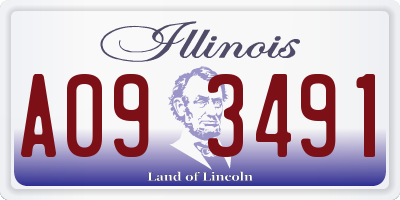 IL license plate A093491