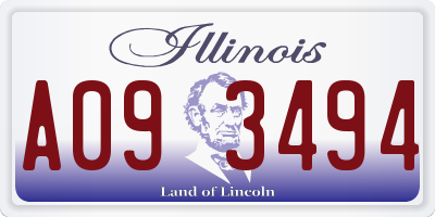 IL license plate A093494