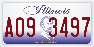 IL license plate A093497