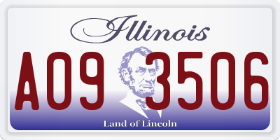 IL license plate A093506