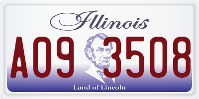 IL license plate A093508