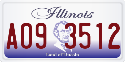 IL license plate A093512
