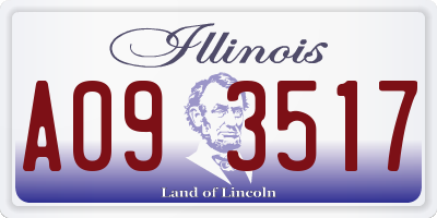 IL license plate A093517