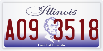 IL license plate A093518