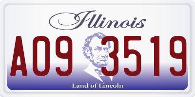 IL license plate A093519