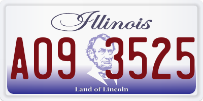 IL license plate A093525
