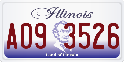 IL license plate A093526