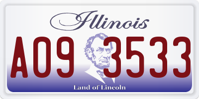 IL license plate A093533