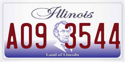 IL license plate A093544