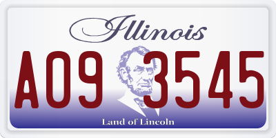 IL license plate A093545